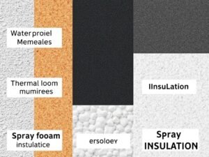 أنواع مختلفة من عازل اسطح تشمل العازل المائي والحراري والفوم