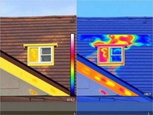 استخدام كاميرا حرارية للكشف عن مشاكل في عازل اسطح