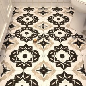 بلاط بنمط هندسي في أعمال البلاط الحديثة