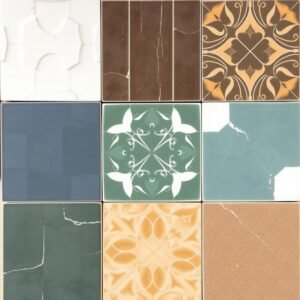 بلاط سيراميك بأشكال وألوان متنوعة