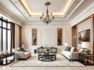 تشطيبات داخلية فاخرة لمنزل في الكويت