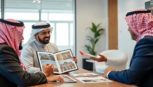 عميل يقوم بمراجعة ملف أعمال معلم ترميمات قبل التعاقد معه عميل يقوم بمراجعة ملف أعمال معلم ترميمات قبل التعاقد معه