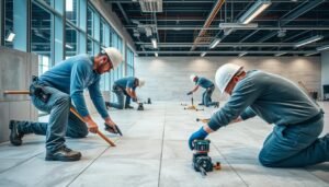 فريق محترف من فنيي أعمال البلاط