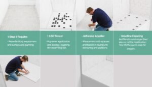 مراحل تركيب البلاط في أعمال البلاط الاحترافية