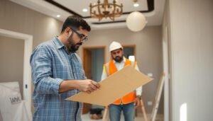 مراحل تنفيذ أعمال الترميم في منزل بالكويت