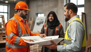 مقاول بناء في الكويت يقدم استشارة لعميل