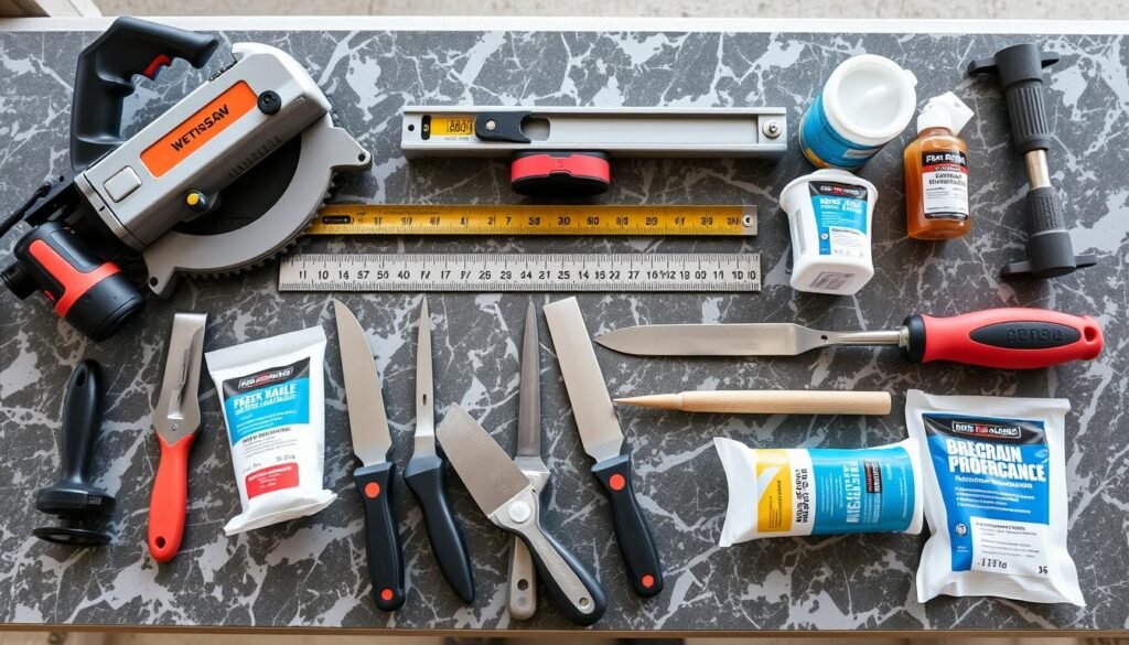 أدوات تركيب الرخام الاحترافية