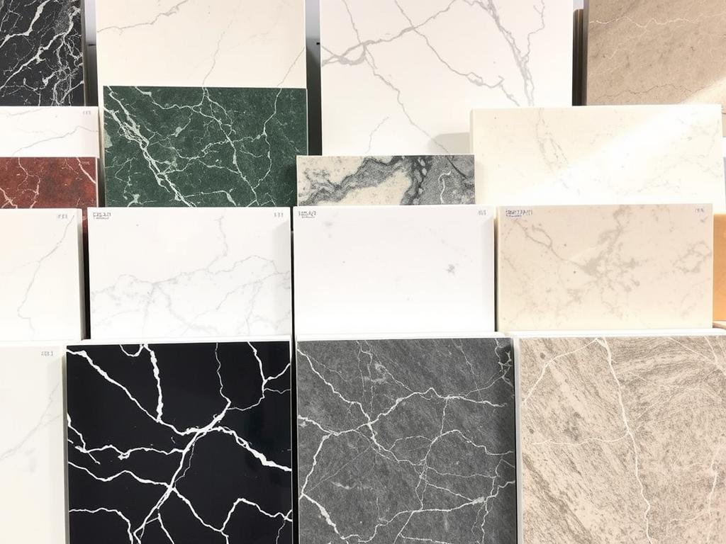 أنواع مختلفة من الرخام الطبيعي