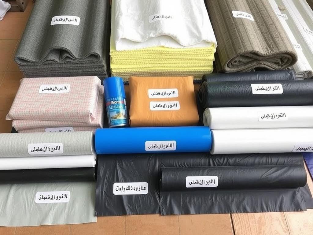 أنواع مختلفة من مواد العزل المستخدمة من قبل مقاول عزل أسطح الشامية