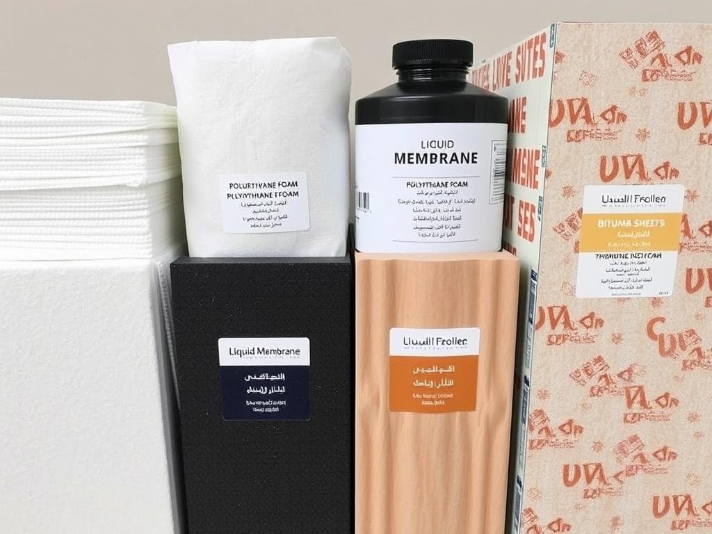 أنواع مختلفة من مواد عازل أسطح كيفان المستخدمة في الكويت