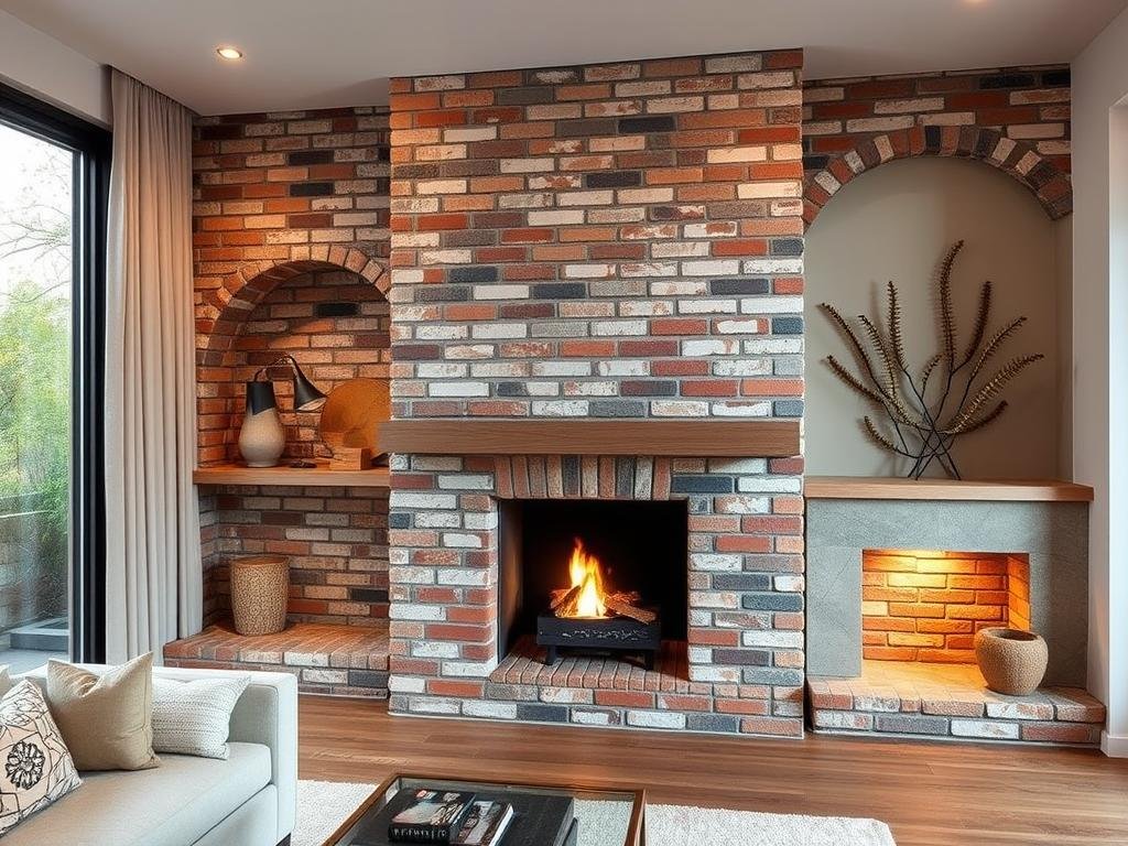 استخدام الطوب المكسور في أعمال الديكور الداخلي