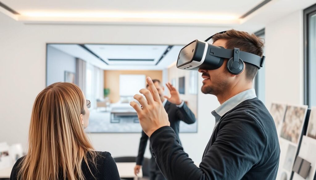 استخدام تقنية الواقع الافتراضي في عرض تصاميم التشطيب للعملاء