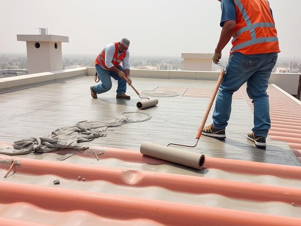 العزل المائي بالمواد الإسمنتية المستخدم في عازل أسطح بيان