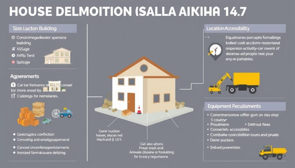 العوامل المؤثرة على تكلفة هدم منازل السالمية