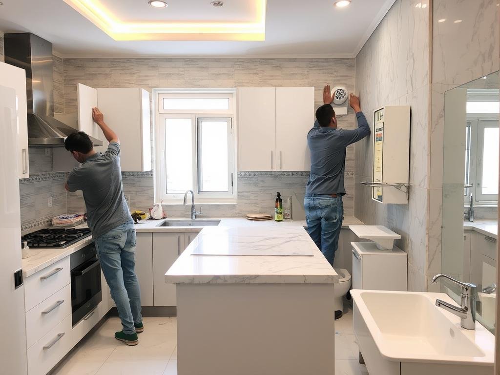 تجديد المطابخ والحمامات ضمن خدمات ترميمات الجابرية