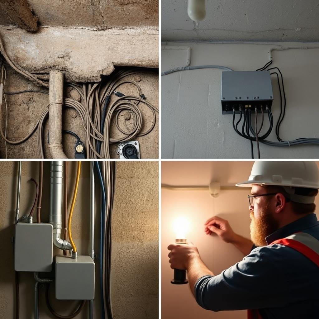 تجديد نظام كهربائي قديم بواسطة مقاول كهرباء محترف