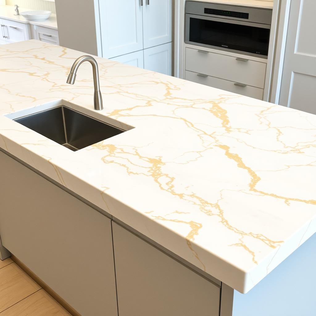 تركيب رخام مطبخ فاخر