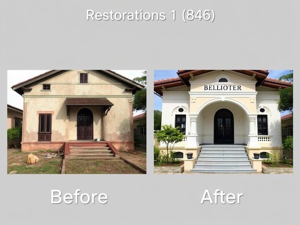 ترميم فيلا تراثية مع الحفاظ على طابعها الأصلي