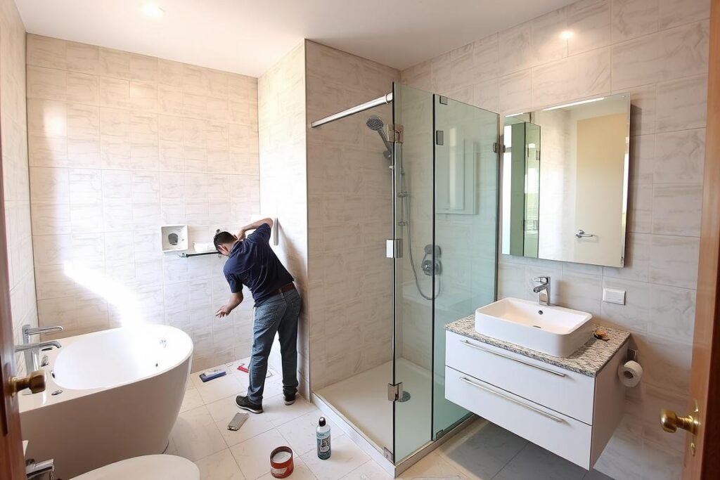 ترميم وتجديد حمام في شقة بمنطقة حولي