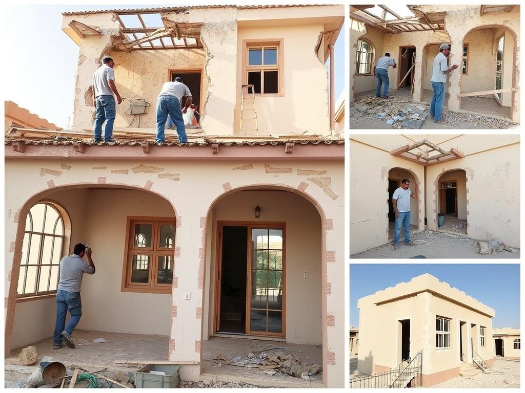 ترميمات الجابرية للمنازل تشمل إصلاح الهياكل المتضررة