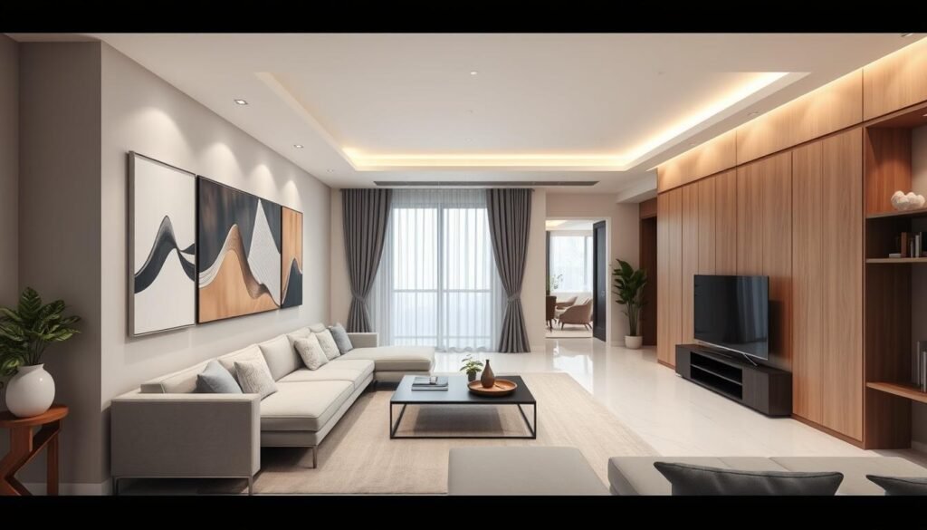 تشطيب شقق بتصميم عصري يعكس أحدث اتجاهات الديكور