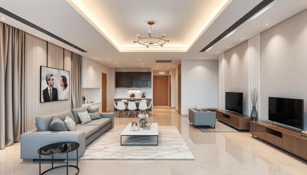 تشطيب شقق حديث بتصميم عصري يجمع بين الأناقة والراحة