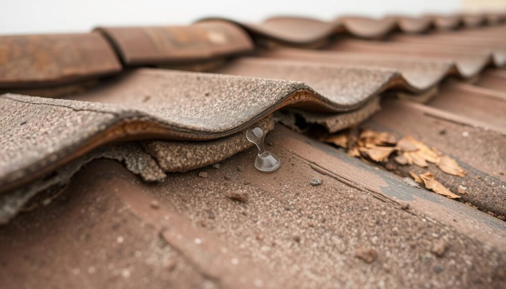 تشققات وتسربات في سطح مبنى بمنطقة مشرف