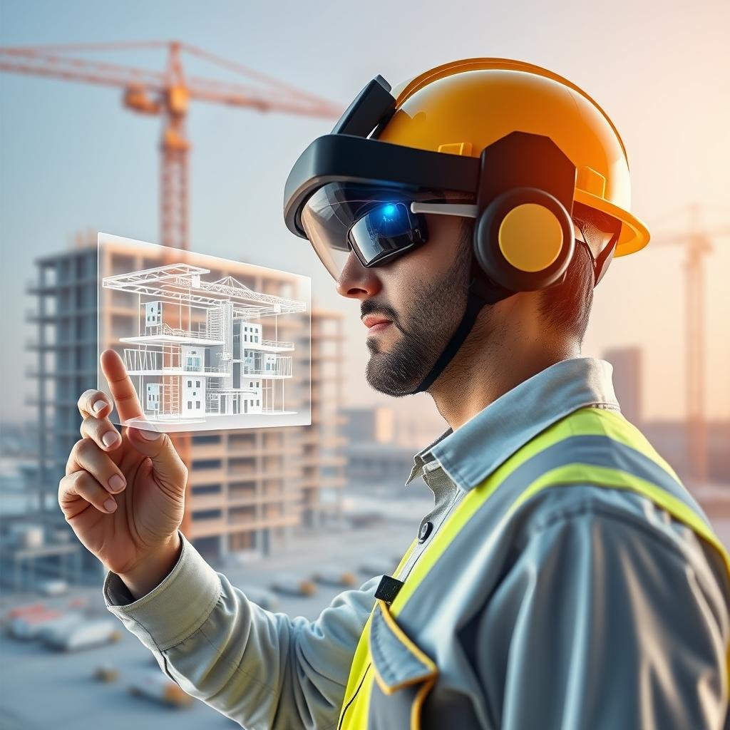 تقنيات الواقع المعزز في مشاريع البناء