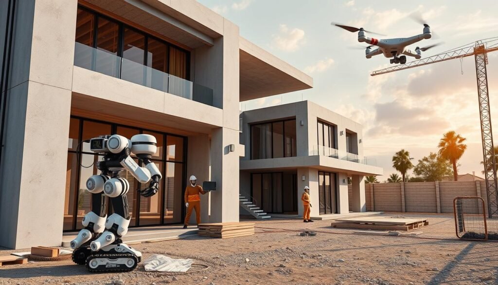 تقنيات مستقبلية في بناء الفلل مثل الطباعة ثلاثية الأبعاد والروبوتات