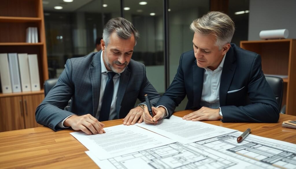 توقيع عقد رسمي بين العميل ومقاول العظم لضمان حقوق الطرفين