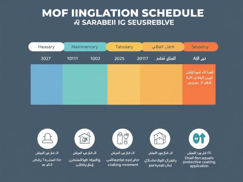 جدول زمني للصيانة الدورية للعزل في الجهراء