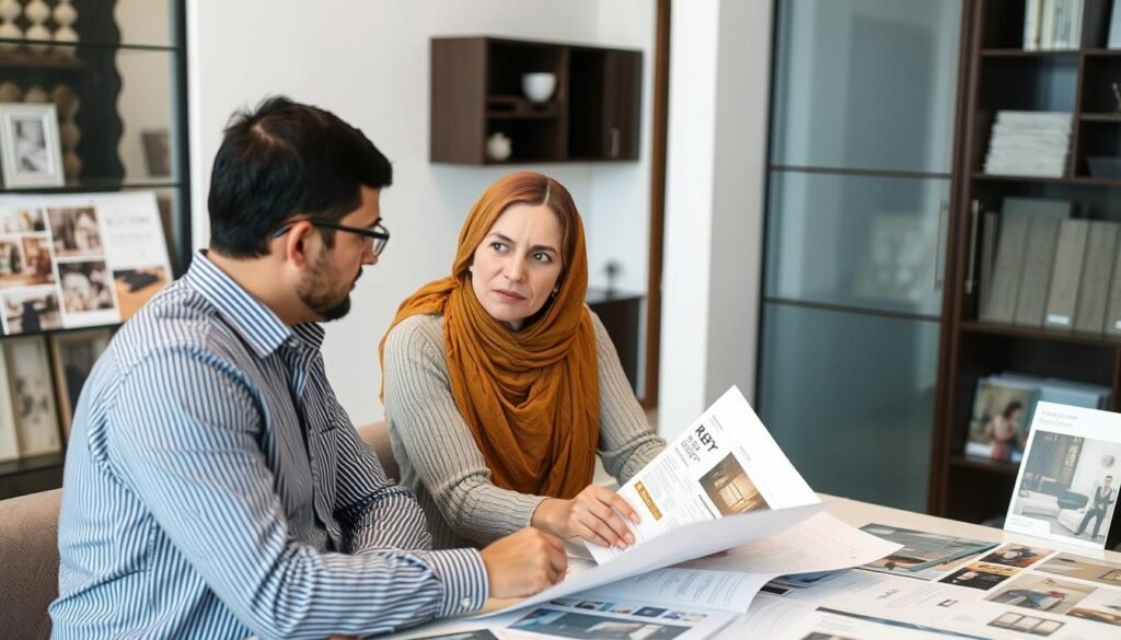 جلسة استشارية بين مالك منزل وخبير ترميم في السالمية لمناقشة استفسارات حول مشروع الترميم