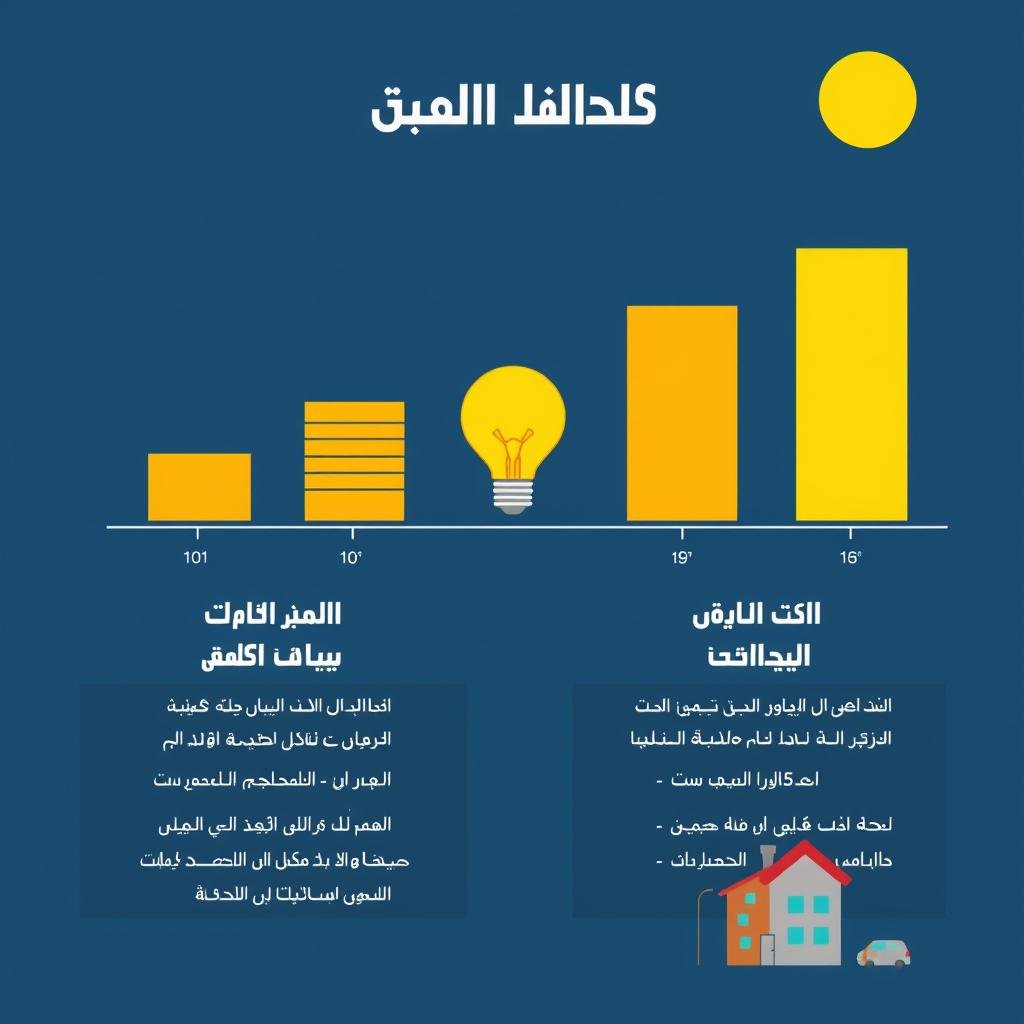 رسم بياني يوضح توفير الطاقة بعد تطبيق العزل الحراري في الجابرية