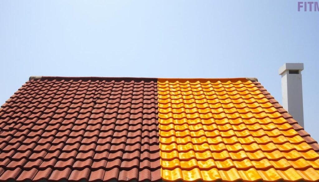 سطح منزل في الكويت يتعرض لأشعة الشمس الحارقة وعازل أسطح بيان يوفر الحماية