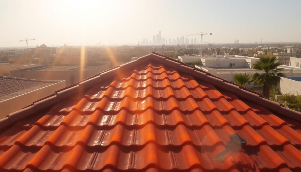 سطح منزل في مبارك الكبير يتعرض لأشعة الشمس الحارقة