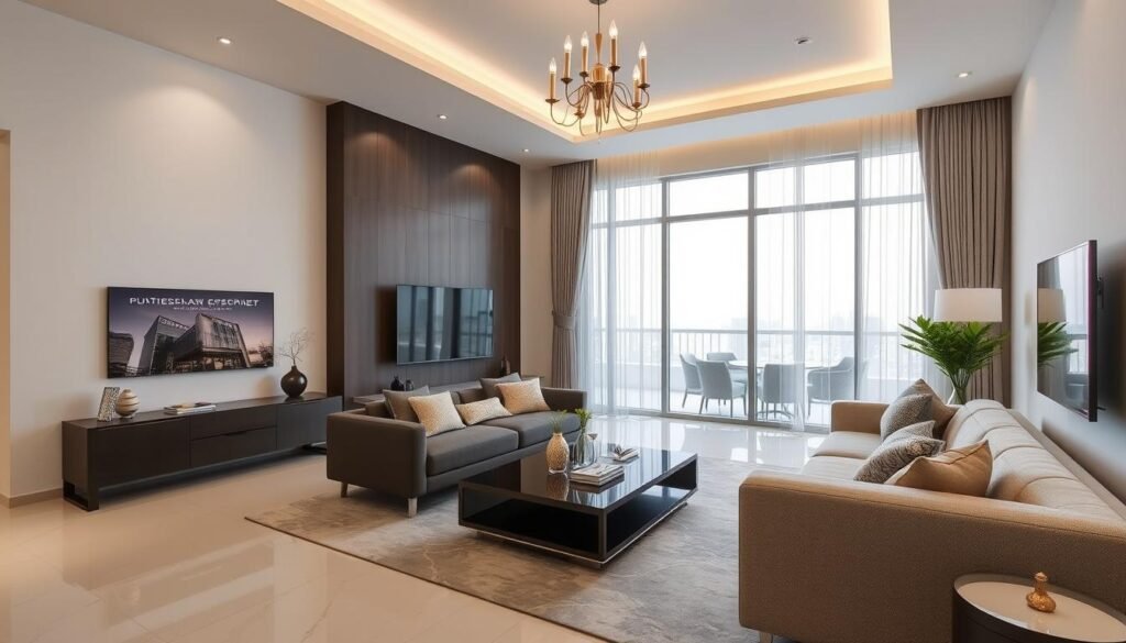 شقة عصرية في الجابرية بعد الانتهاء من عملية التكسير والتجديد