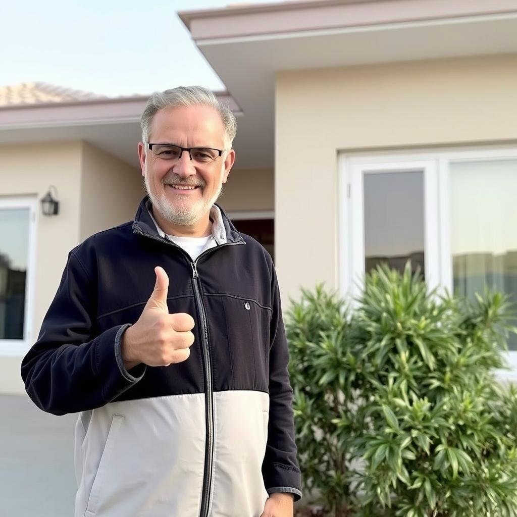 صورة لأحد عملاء مقاول عزل أسطح الرميثية