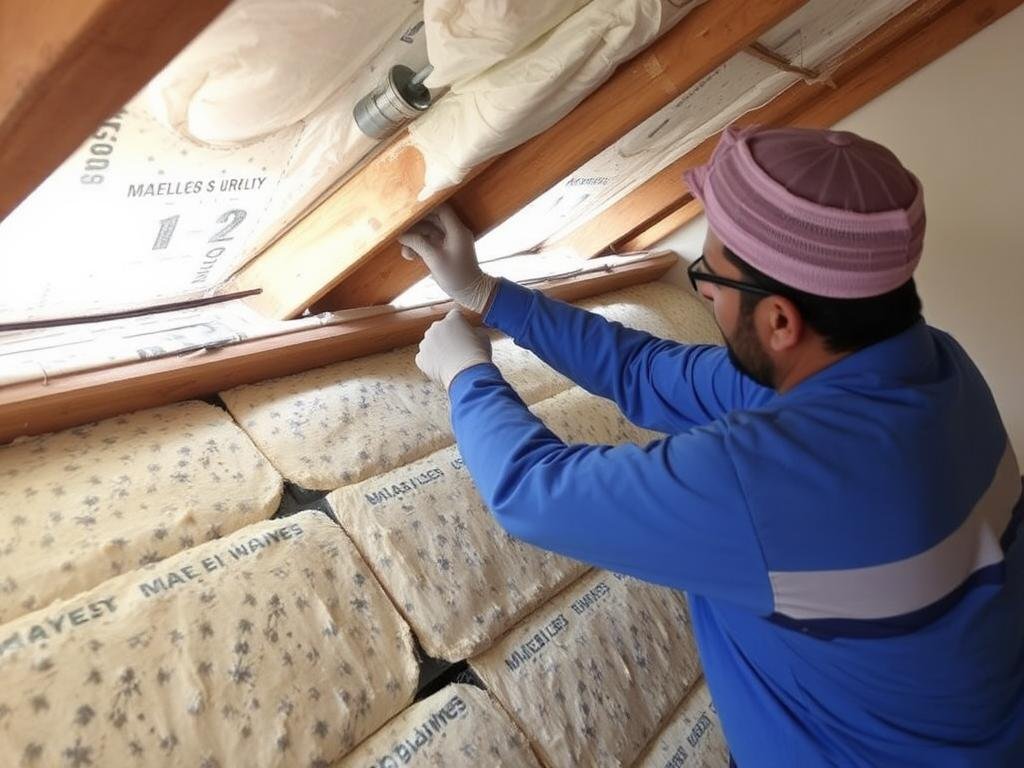 صيانة دورية لعزل الأسطح في منزل بالخالدية