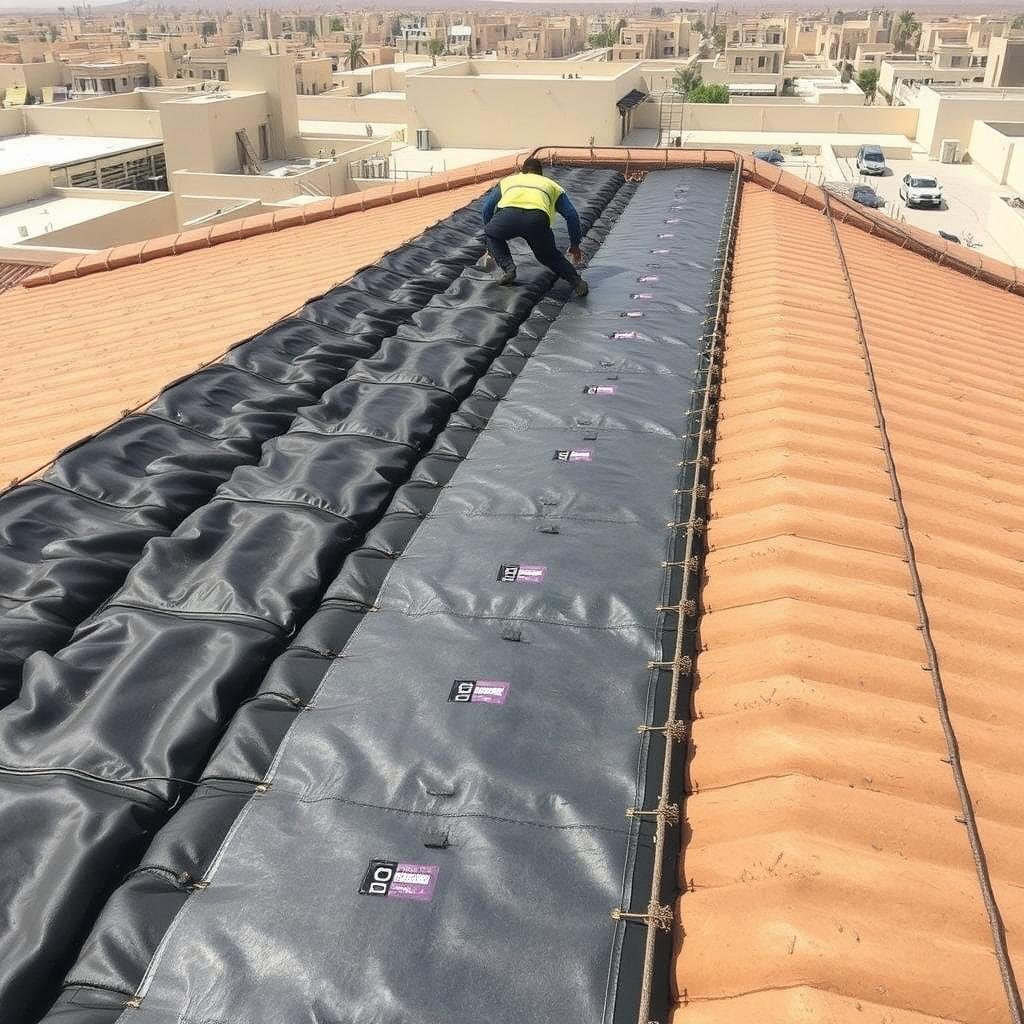 عازل أسطح مزدوج (مائي وحراري) في المهبولة