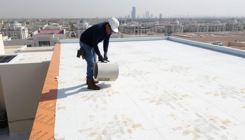 عزل أسطح المنازل في الرميثية لحماية المبنى من الحرارة والرطوبة