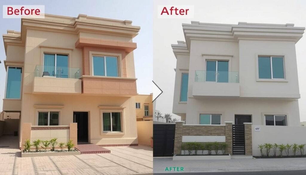 عقار تم ترميمه حديثاً في منطقة حولي يظهر التحسن في المظهر والقيمة
