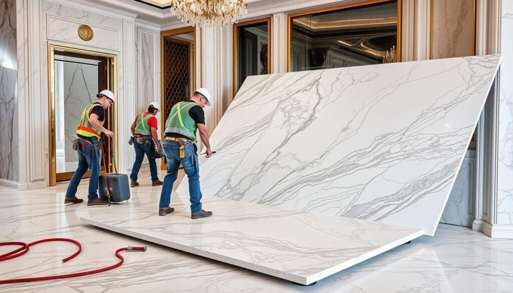 فريق محترف لتركيب الرخام