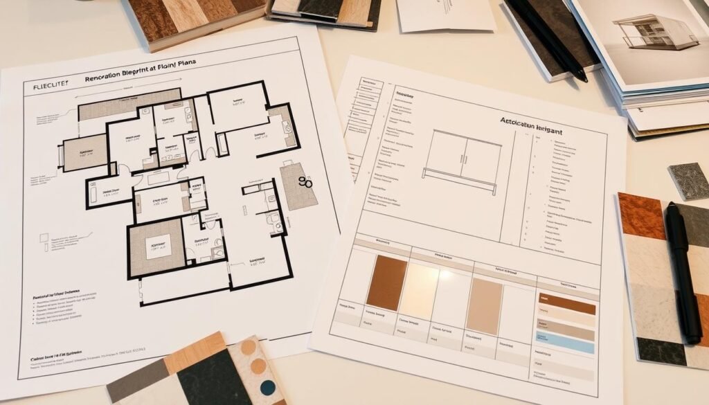 مخطط تصميمي لترميم شقة في الشامية