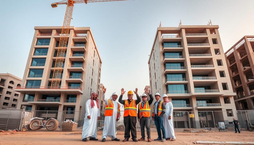 مشروع بناء ناجح تم تنفيذه بواسطة مقاول عام محترف