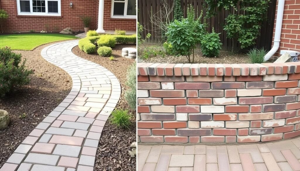 مشروع ناجح يستخدم الطوب المكسور بطريقة إبداعية في تصميم خارجي