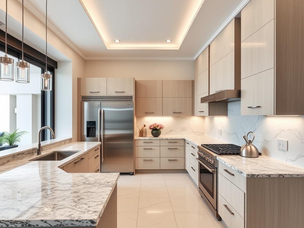 مطبخ عصري مع تشطيبات عالية الجودة