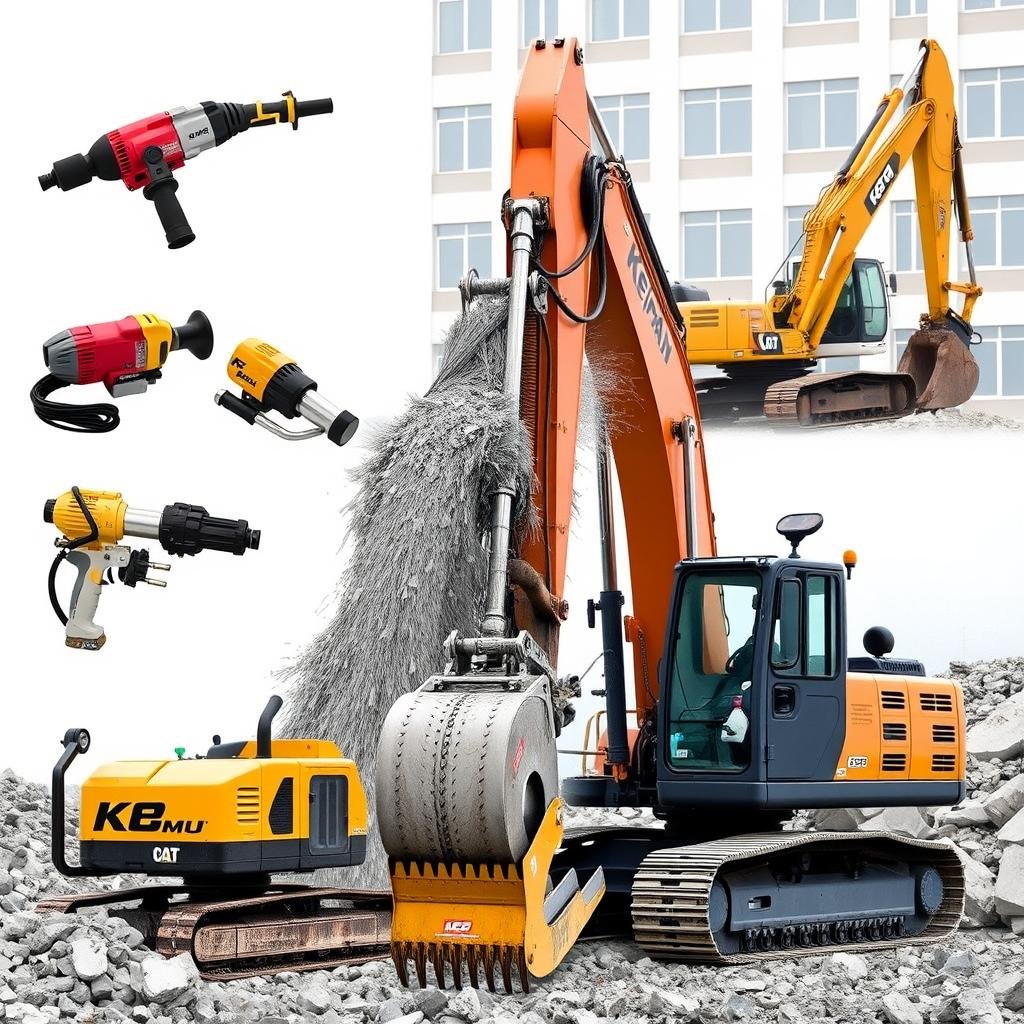 معدات حديثة تستخدم في أعمال التكسير بكيفان