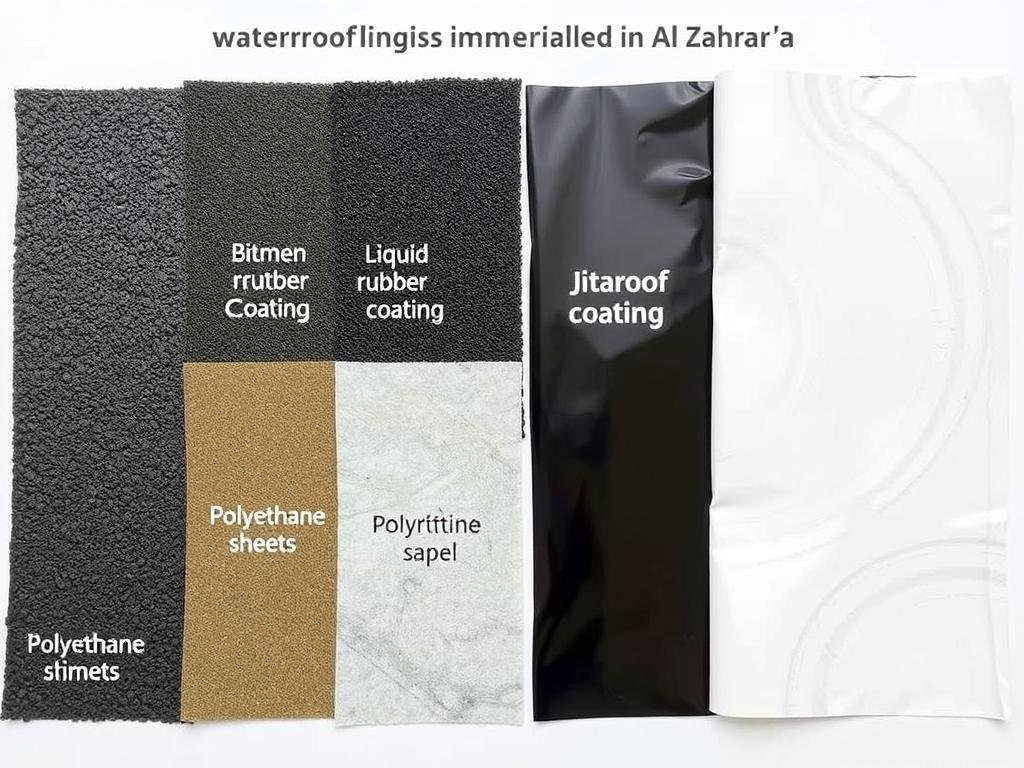 مقارنة بين أنواع العزل المائي المختلفة المستخدمة في الجهراء