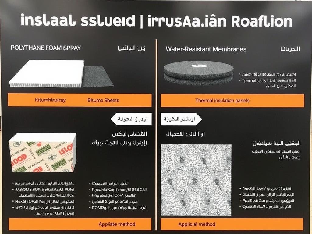 مقارنة بين أنواع مواد العزل المختلفة المستخدمة في عازل أسطح خيطان