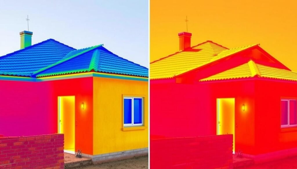 مقارنة بين منزل معزول وغير معزول في الجهراء